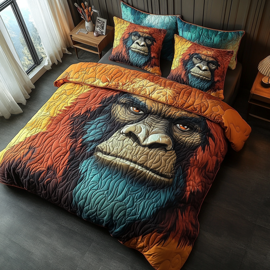 Elusive Legend 3-Piece Quilted Bedding Set