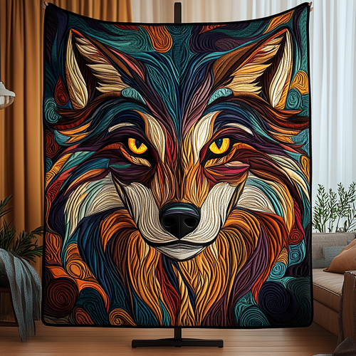 Ember Eyes Quilted Blanket