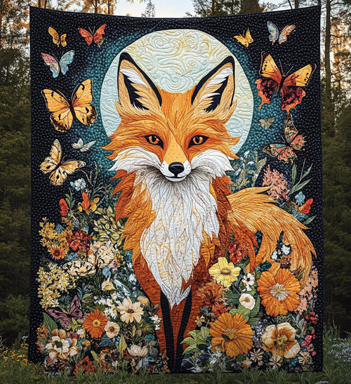 Ember Gaze Quilted Blanket