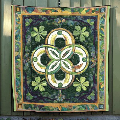 Emerald Bliss Quilted Blanket