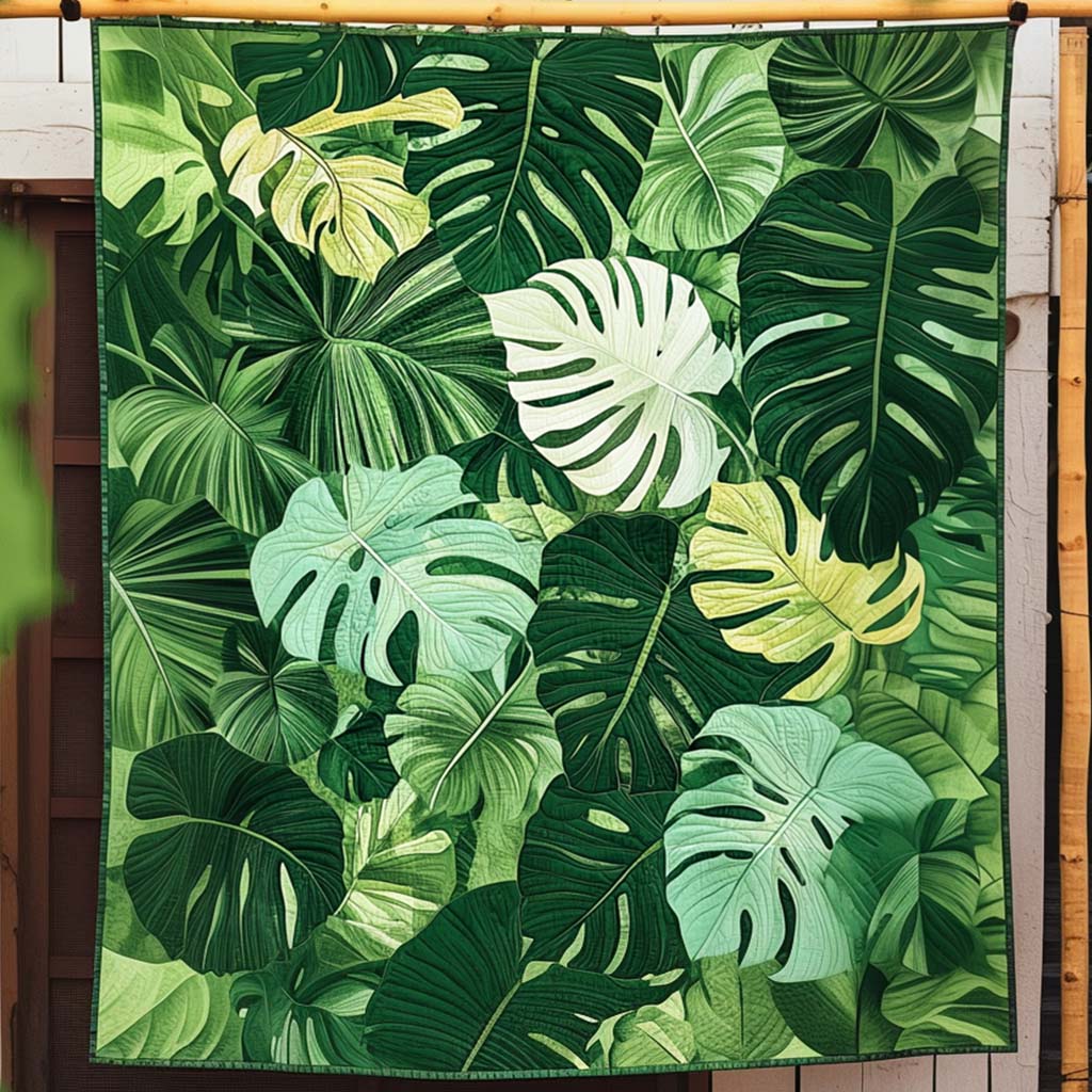 Emerald Canopy Quilted Blanket