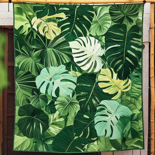 Emerald Canopy Quilted Blanket