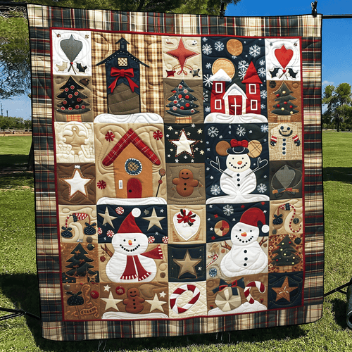 Enchanted Christmas Quilted Blanket