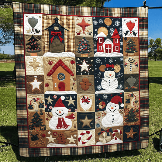Enchanted Christmas Quilted Blanket