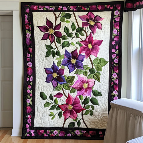 Enchanted Floral Quilted Blanket