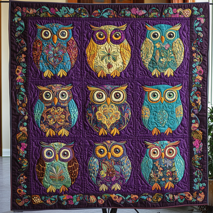 Enchanted Feathers Quilted Blanket