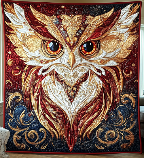 Enchanted Owl Quilted Blanket