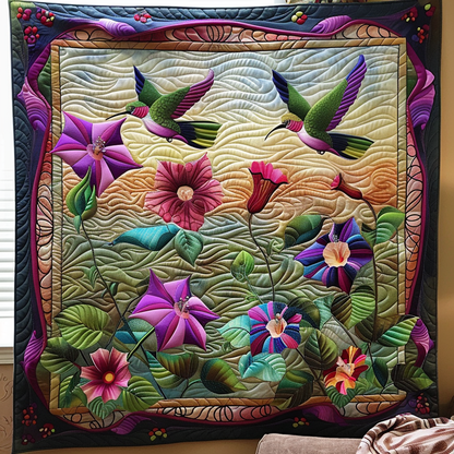 Enchanted Petals Quilted Blanket