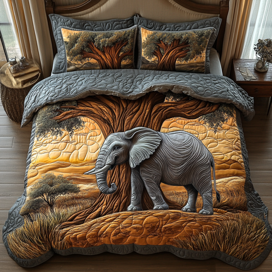 Enchanted Safari 3-Piece Quilted Bedding Set