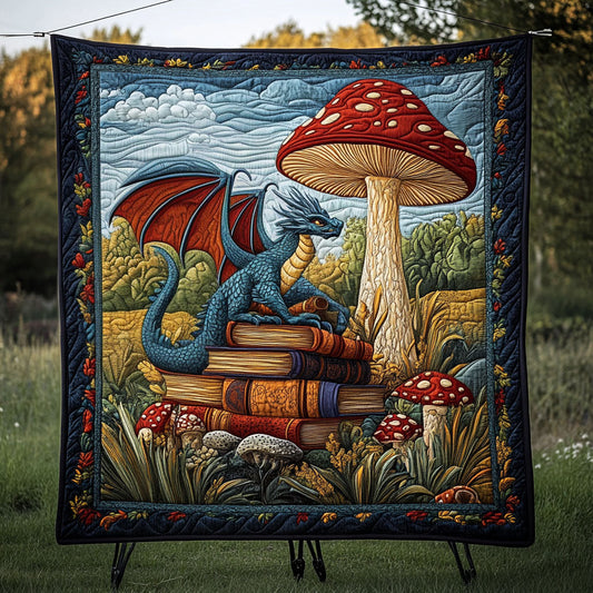 Enchanted Tome Quilted Blanket