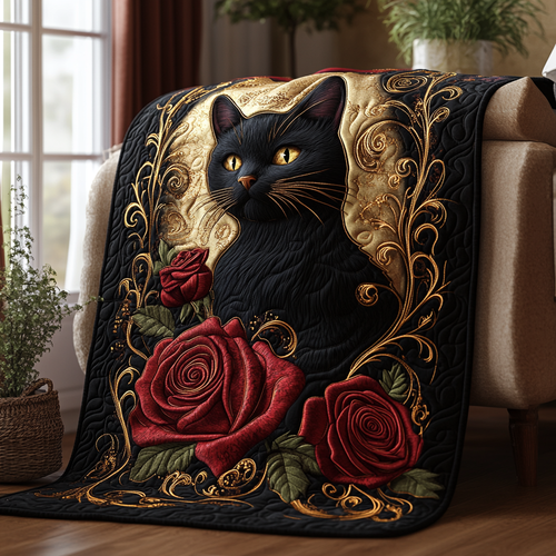 Enchanted Whiskers Quilted Blanket