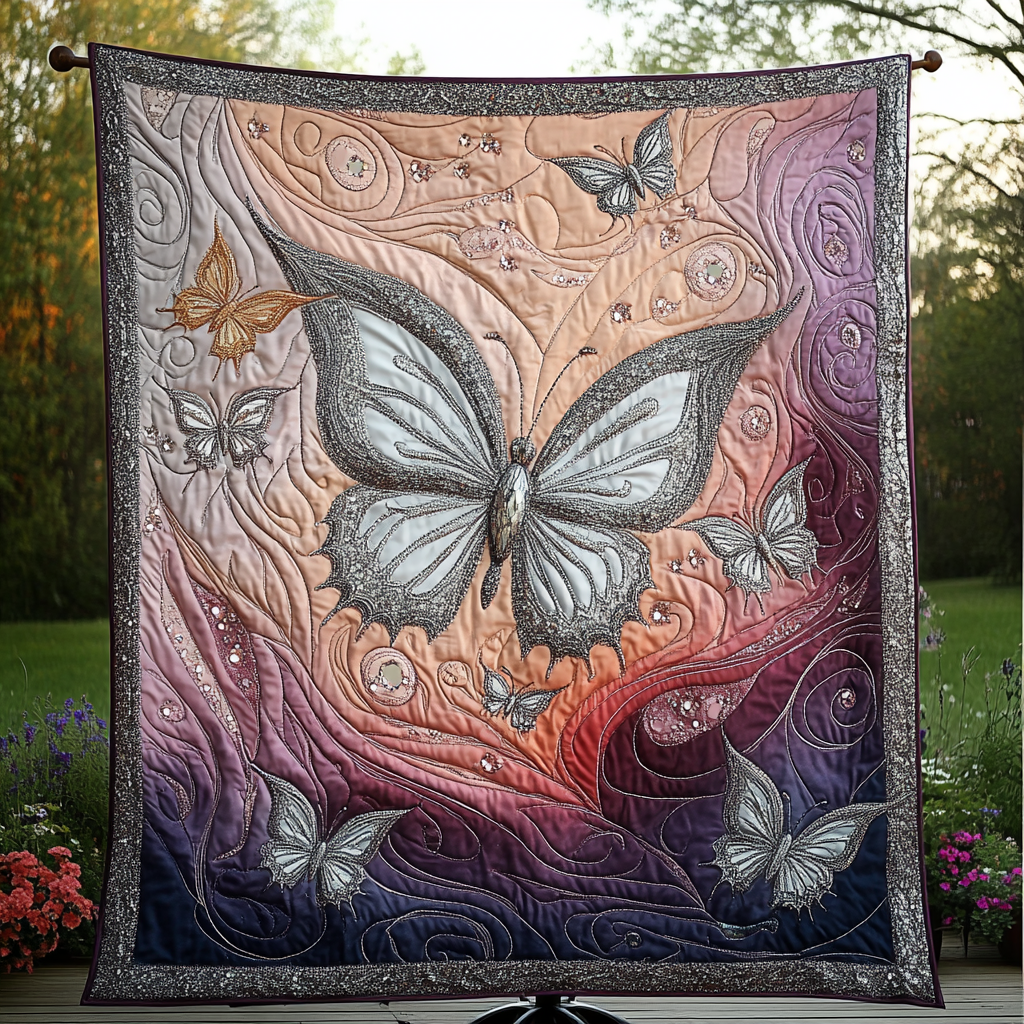 Enchanted Wings Quilted Blanket