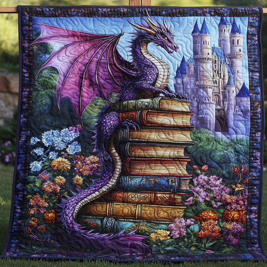 Enchanted Wisdom Warden Quilted Blanket