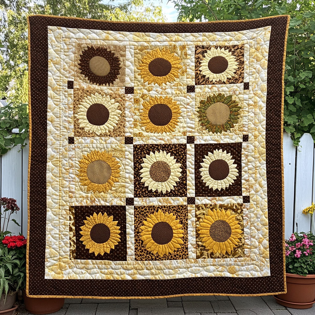 Endless Bloom Quilted Blanket
