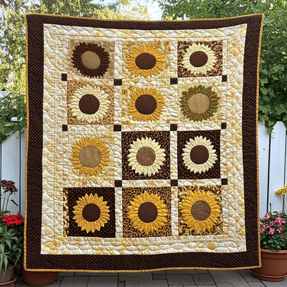 Endless Bloom Quilted Blanket