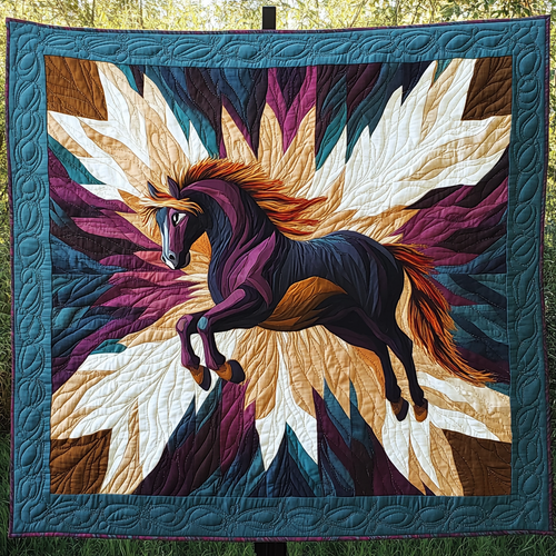 Equestrian Dream Quilted Blanket