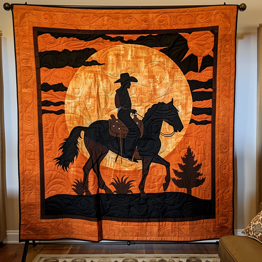 Equine Eclipse Quilted Blanket