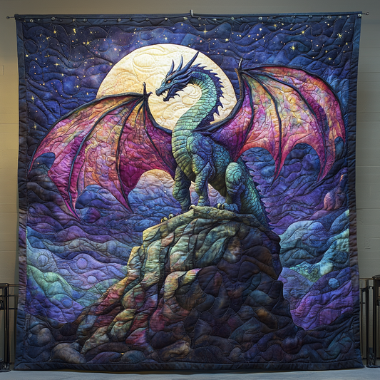 Eternal Blaze Quilted Blanket