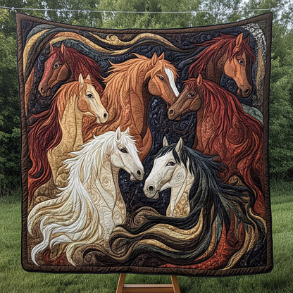 Eternal Gallop Quilted Blanket