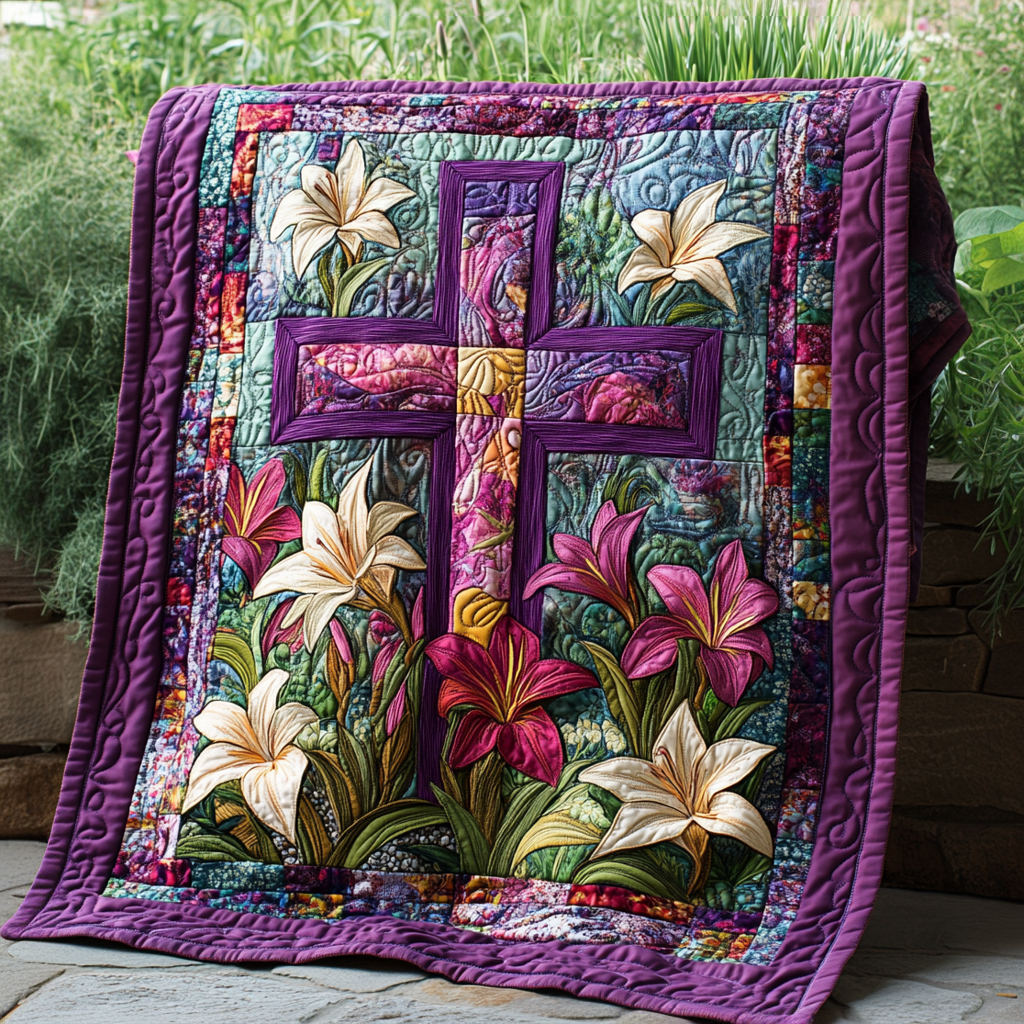 Eternal Grace Quilted Blanket