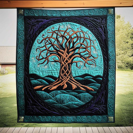Eternal Growth Quilted Blanket