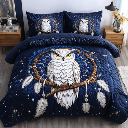 Eternal Watcher 3-Piece Quilted Bedding Set