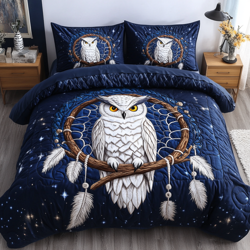 Eternal Watcher 3-Piece Quilted Bedding Set