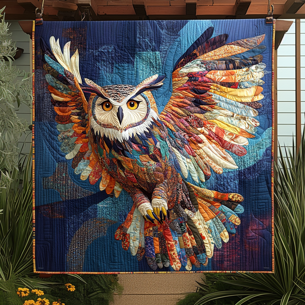 Ethereal Eyes Quilted Blanket