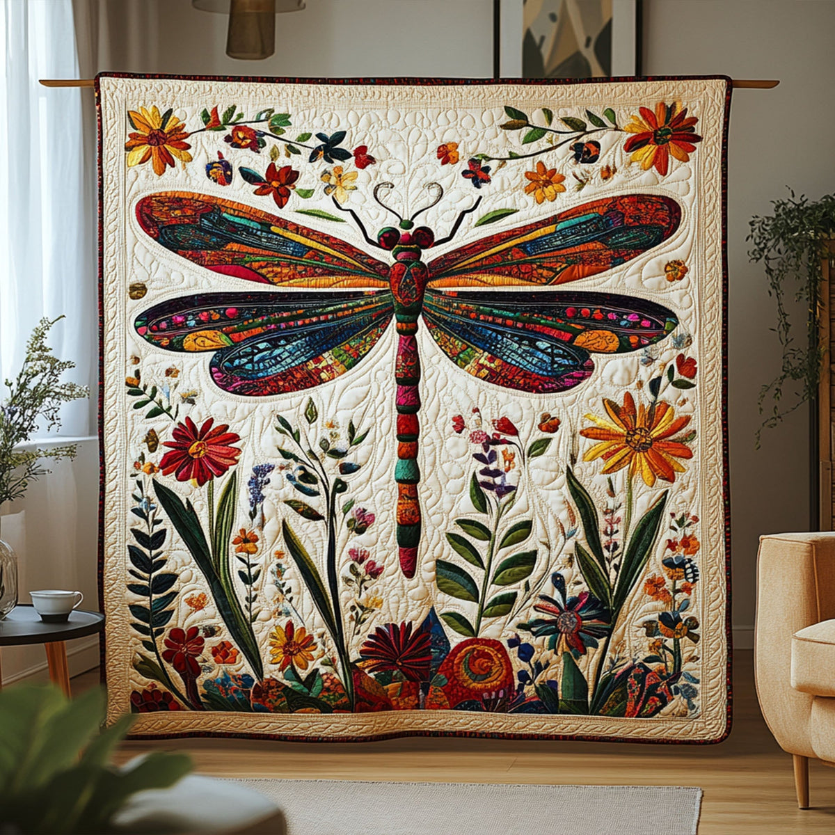 Ethereal Flight Quilted Blanket