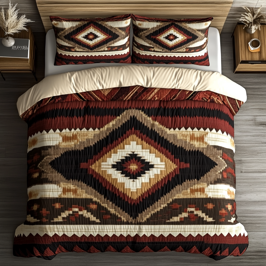 Ethereal Star 3-Piece Quilted Bedding Set