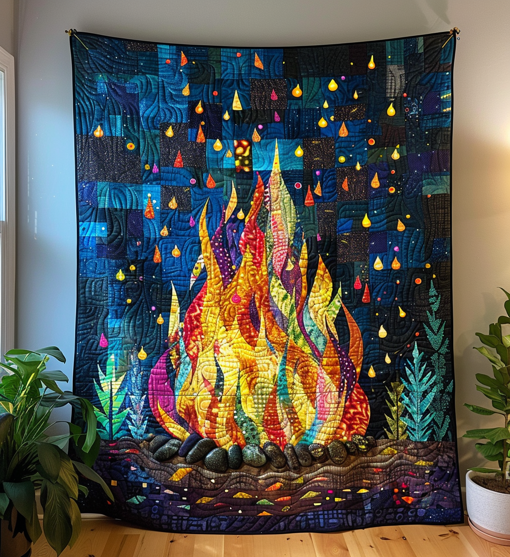 Evening Glow Quilted Blanket