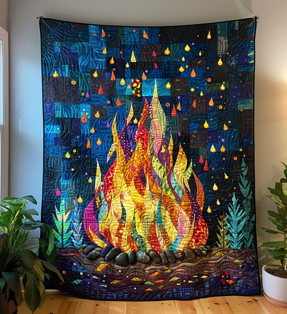 Evening Glow Quilted Blanket