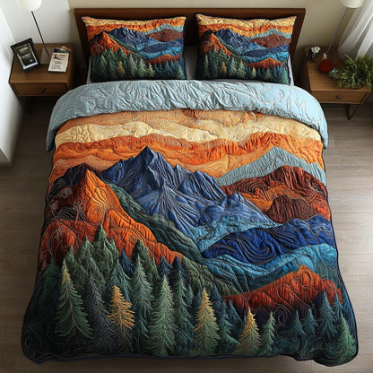 Evergreen Dreams 3-Piece Quilted Bedding Set