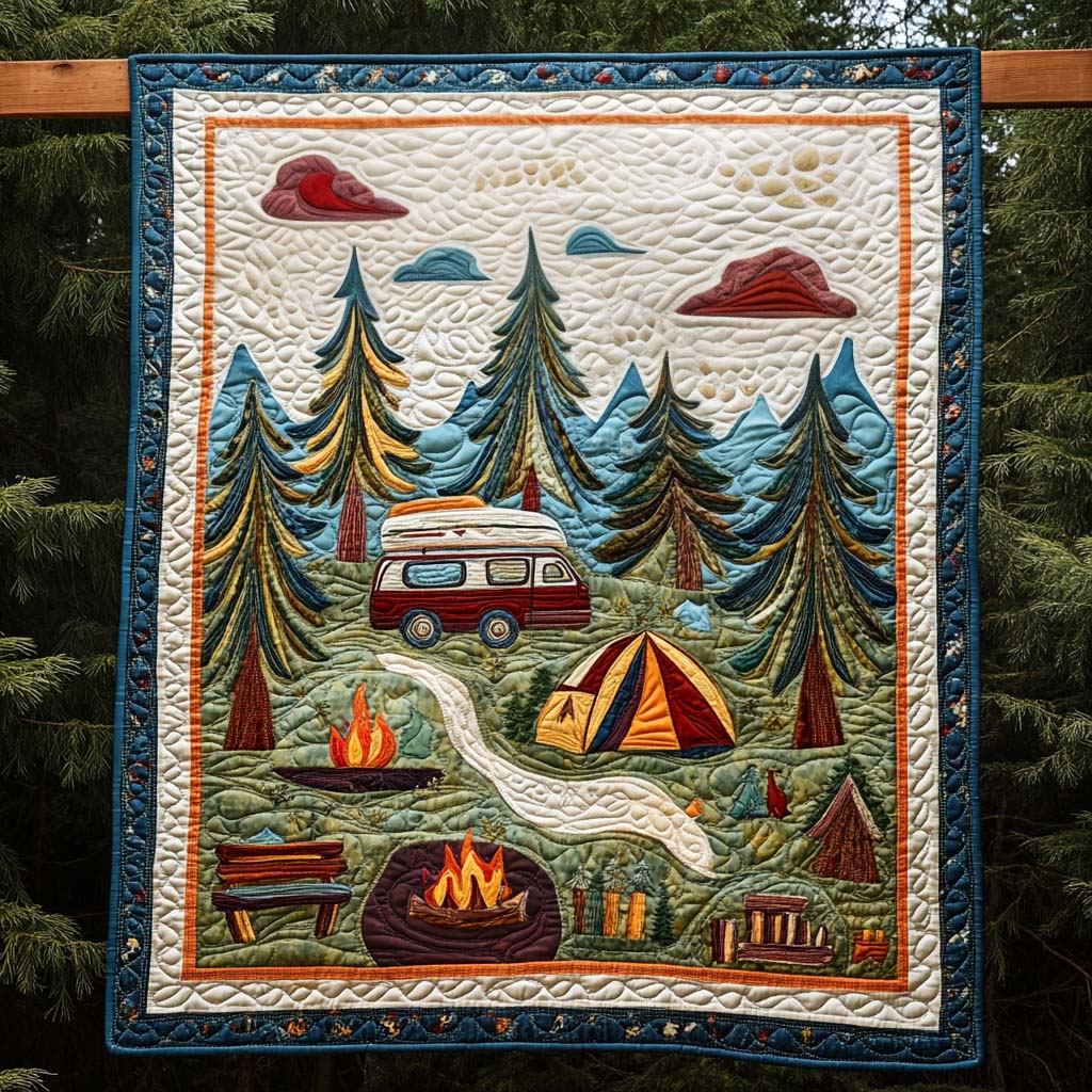 Evergreen Haven Quilted Blanket