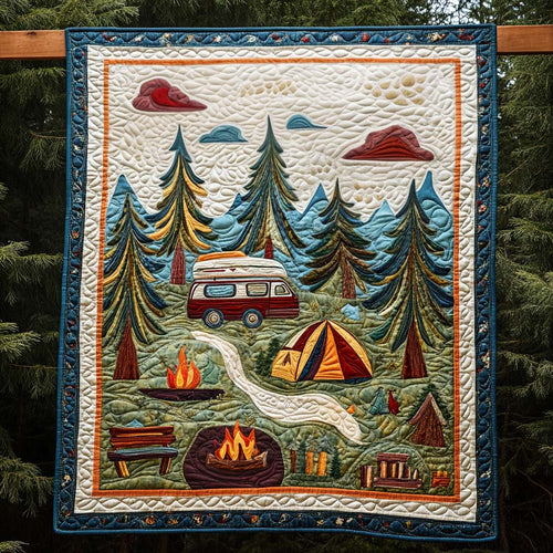 Evergreen Haven Quilted Blanket