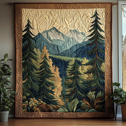 Evergreen Soul Quilted Blanket