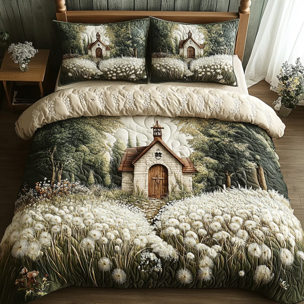Faith 3-Piece Quilted Bedding Set