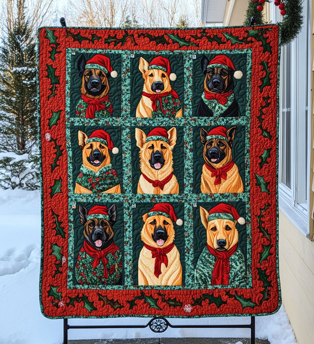 Faithful Guardian Quilted Blanket