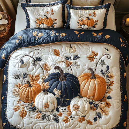 Fall Blessing Path 3-Piece Quilted Bedding Set