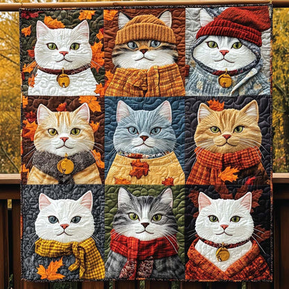 Fall Furballs Quilted Blanket