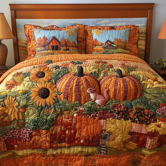 Fall at the Farm 3-Piece Quilted Bedding Set