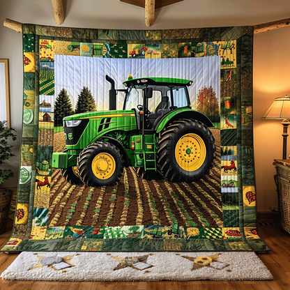 Farm Fresh Love Quilted Blanket