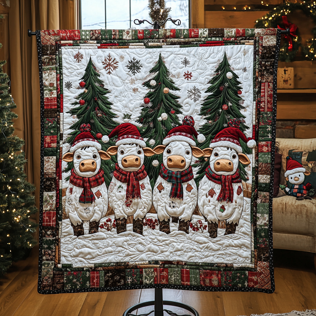Farm Festive Quilted Blanket