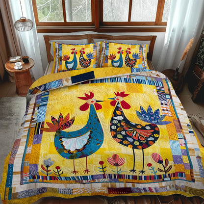 Farmhouse Bestie 3-Piece Quilted Bedding Set