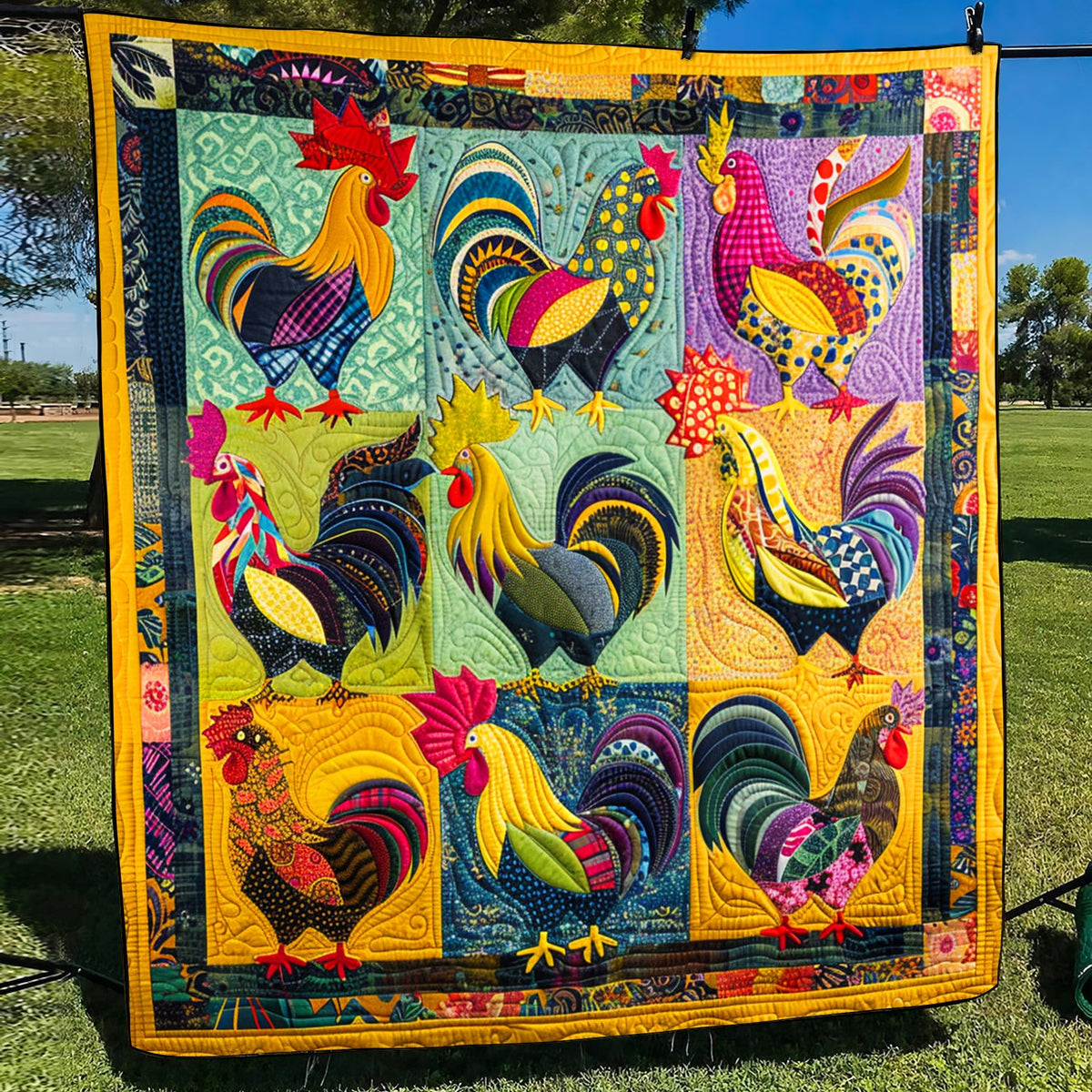 Farmhouse Fiesta Quilted Blanket