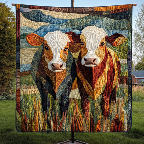 Farmyard Duo Quilted Blanket