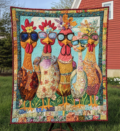 Farmyard Fashion Quilted Blanket