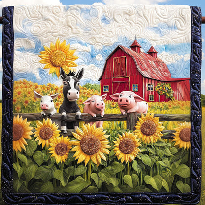 Farmyard Pals Quilted Blanket