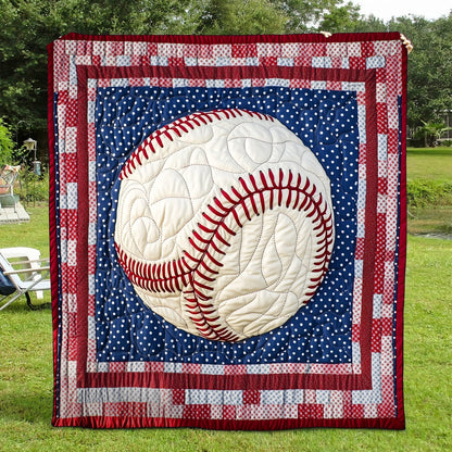 Fastball Frenzy Quilted Blanket