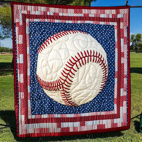 Fastball Frenzy Quilted Blanket